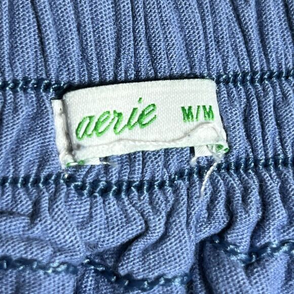 Aerie Weekend Ruffle Mini Skirt (Marbled Blue) - Picture 4 of 5